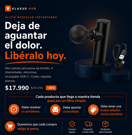 Mini Pistola Masajeadora Recargable